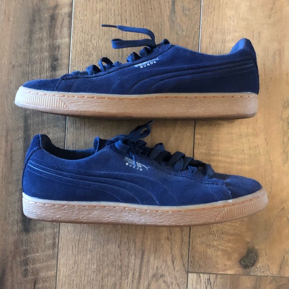 puma suede blue navy